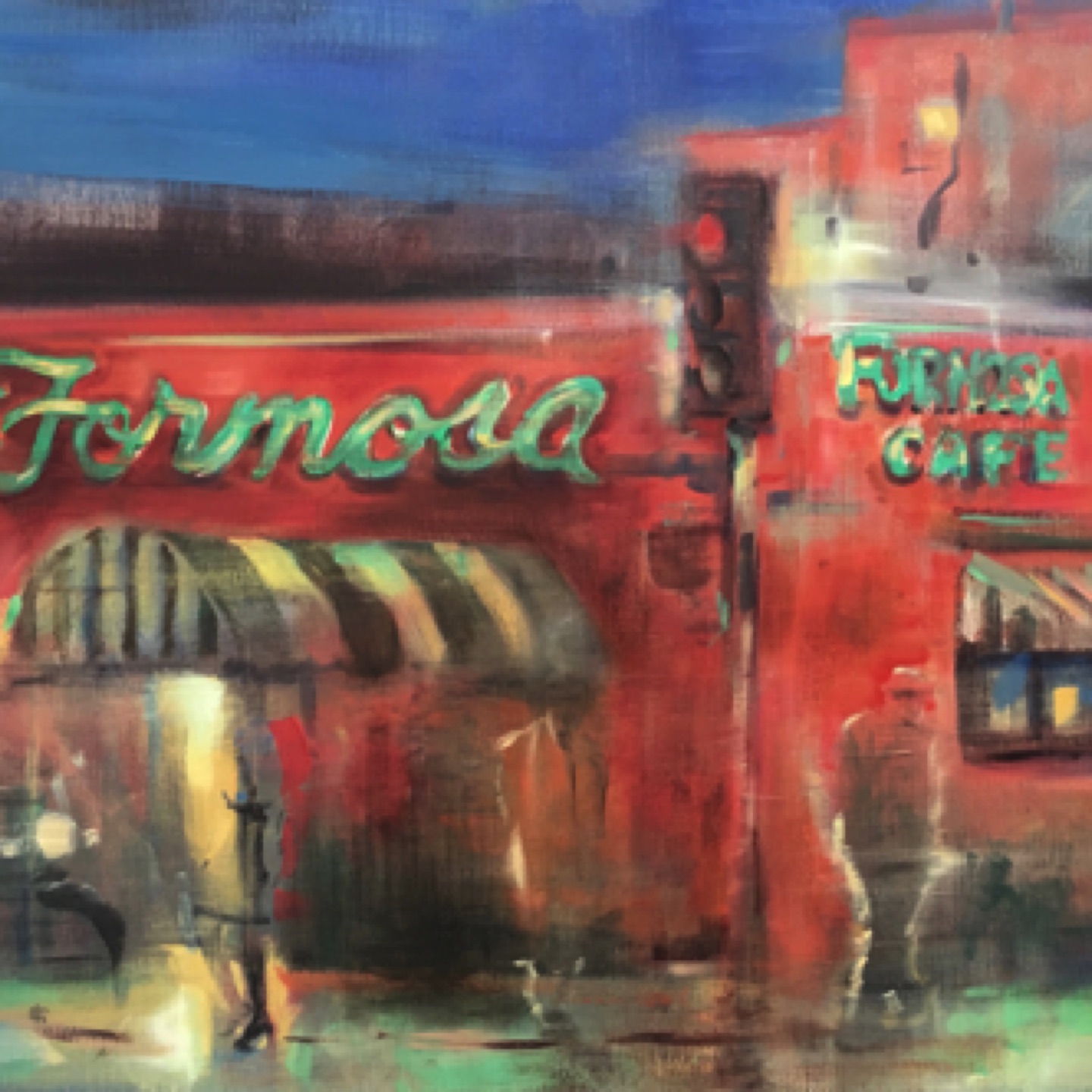 Gregg Chadwick
L.A. Noire (Formosa Cafe)
24"x36"oil on linen 2019
Private Collection, Hollywood, California